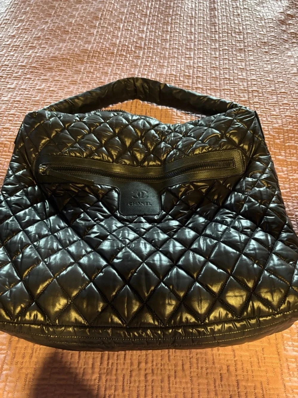 CHANEL Quilted Black Shoulder Bag